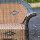 Rattan bench