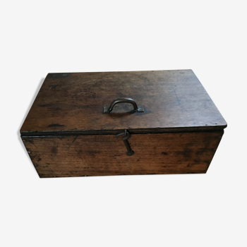 Multi-function vintage wooden box with handle