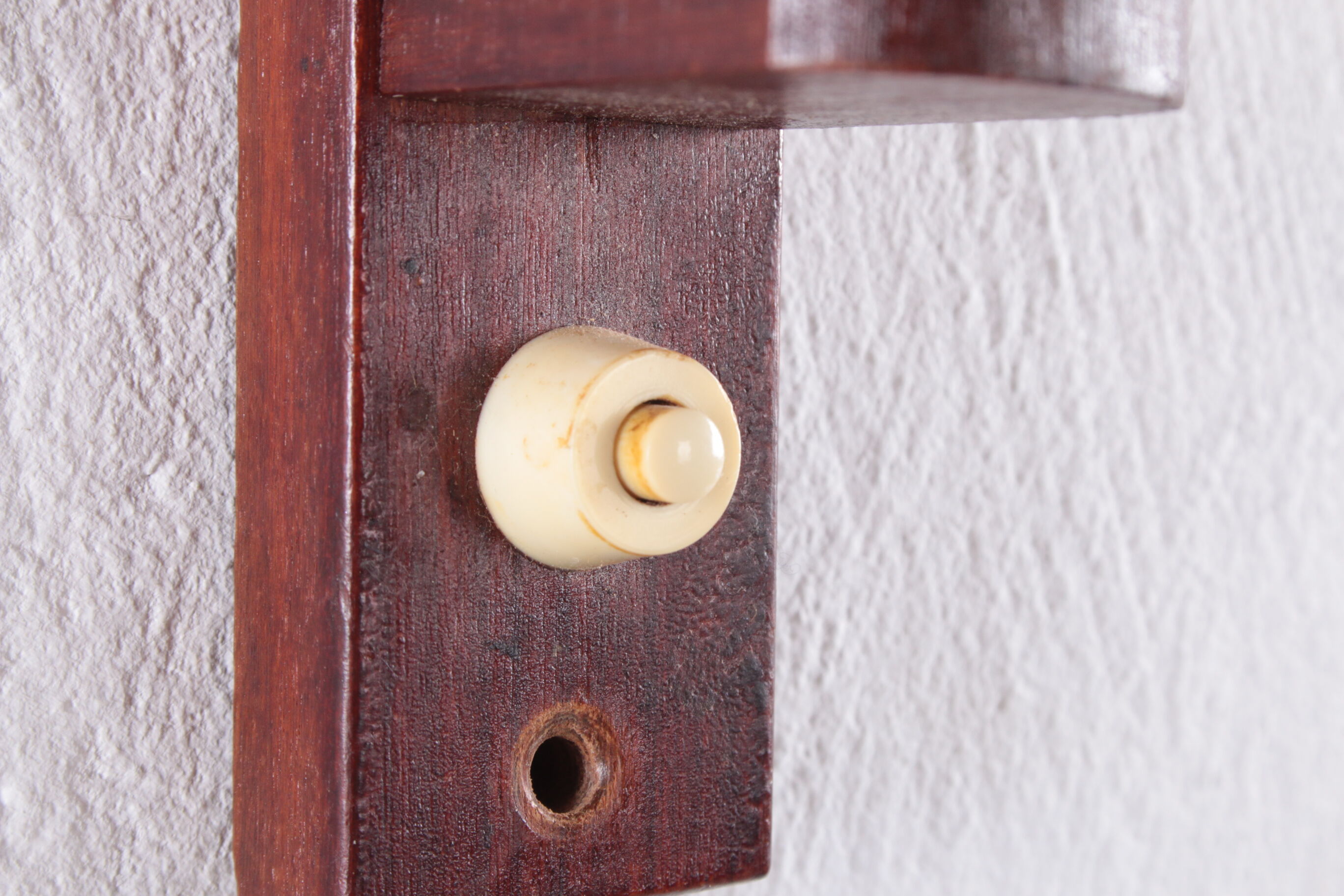 Vintage wall harmonica lamp teak Danish design, 1960