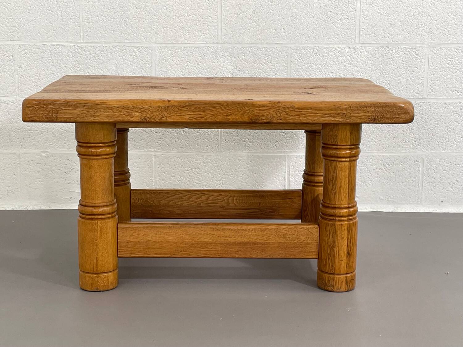 Vintage solid oak coffee table