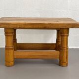 Vintage solid oak coffee table