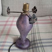 Lampe vintage en pâte de verre