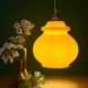 Vintage orange opaline suspension globe