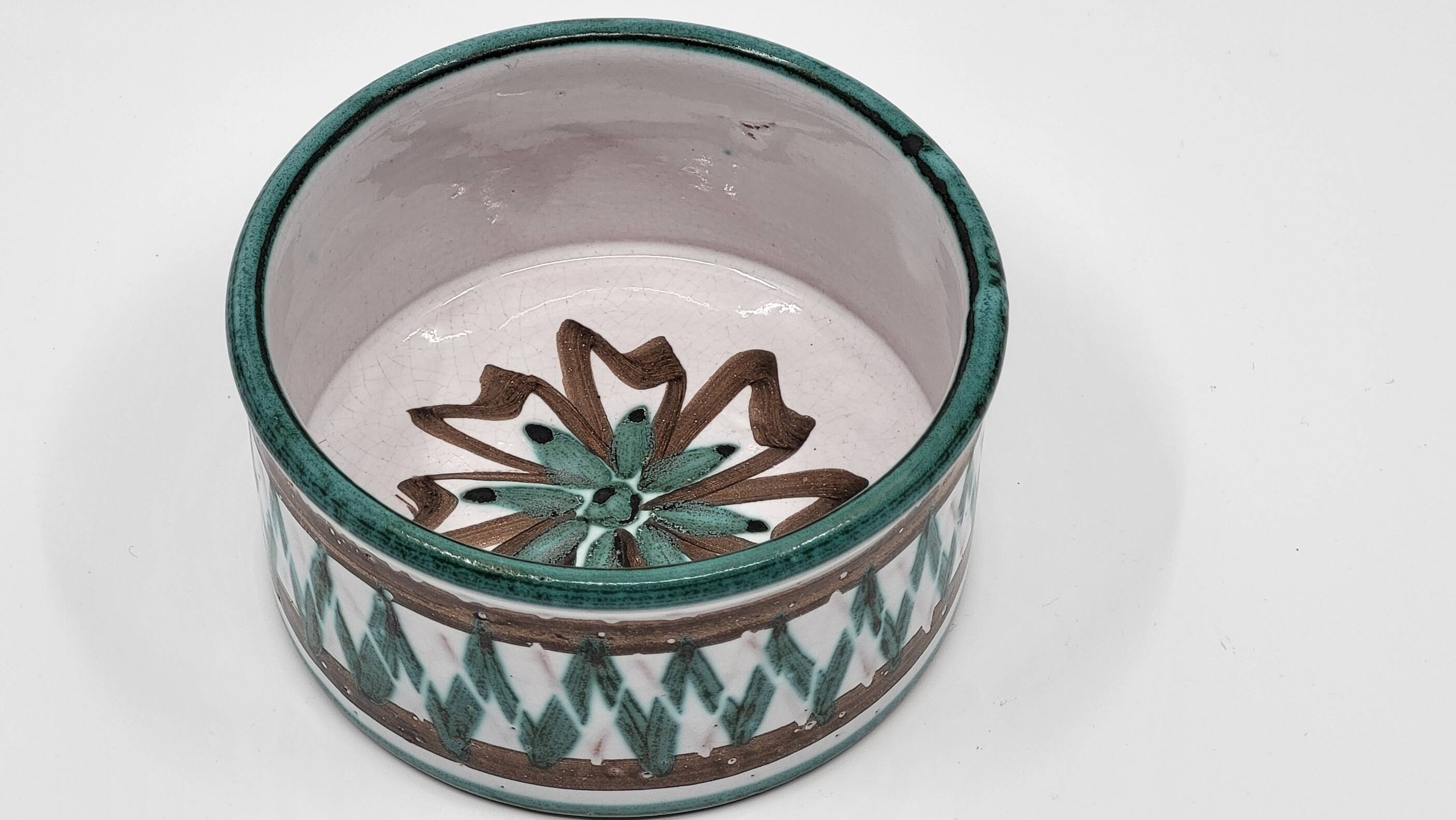 Vintage French ceramic ramekin by Robert Picault Vallauris 1970