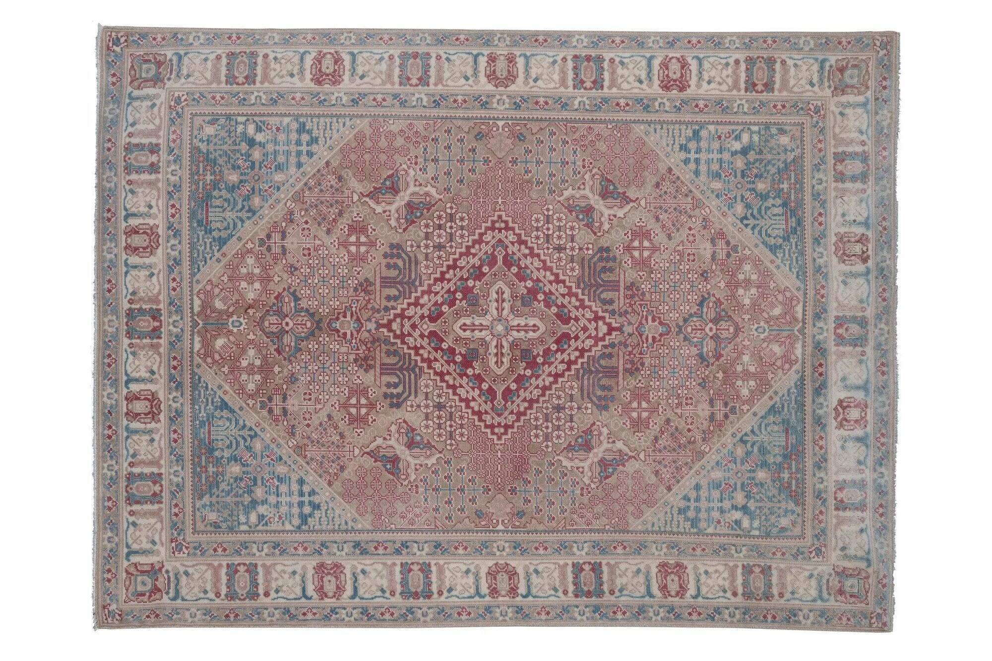 Vintage Turkish Oushak rug 146x192 cm