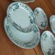 Set of 5 pieces in Belgian porcelain Boch Frères Kéramis model Rosa
