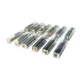 12 Door rectangular vintage glass knives 50s