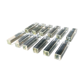 12 Door rectangular vintage glass knives 50s