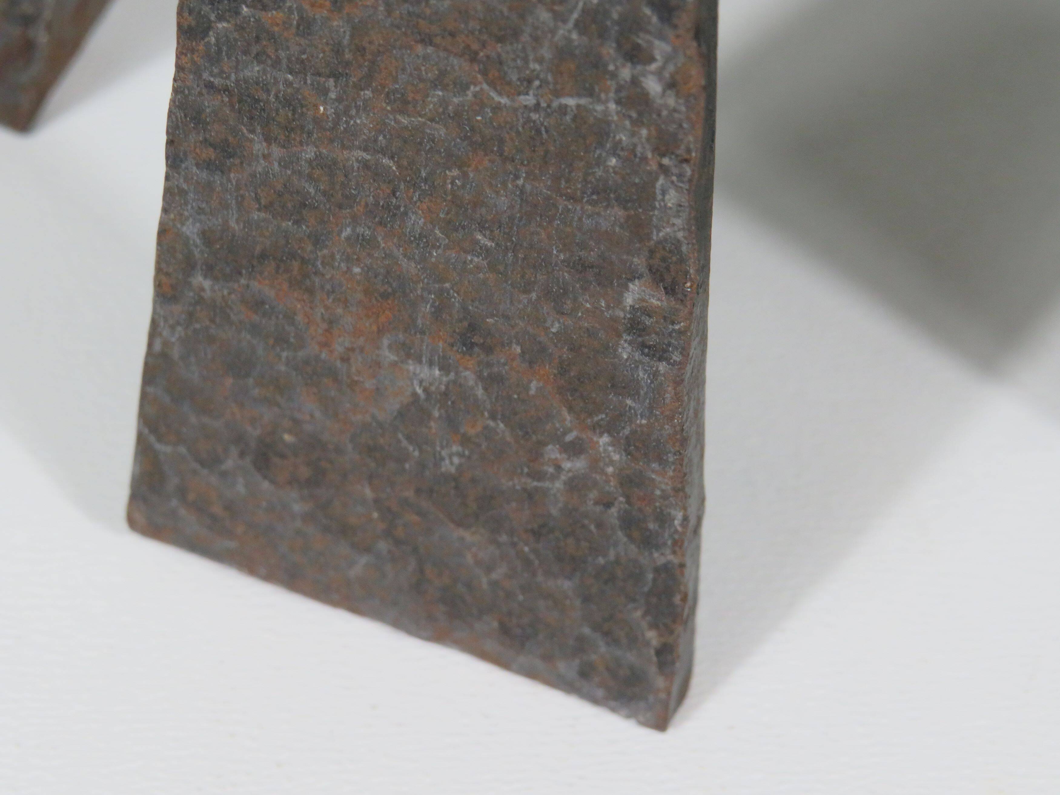 Hand forged vintage and brutalist candlestick