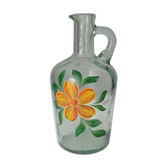 Vintage pitcher made of blown glass