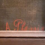 Tableau huile sur toile signée