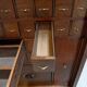 Antique watchmakers cabinet with drawers