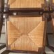 6 wooden and straw chairs, Louis XIII style