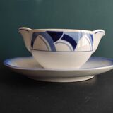 French vintage sauce boat, Digoin Sarreguemines
