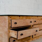 Wooden trade counter