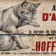 Malle en bois, amidon Le Chat Hoffmann