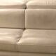 White leather sofa
