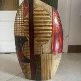Large decorative vase, Portuguese origin, in resin from the 80s