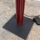 Halogen Red Black floor lamp, Italy, 1980s