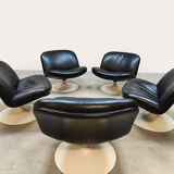 Set of vintage swivel lounge chairs 504 Artifort by Geoffrey Harcourt