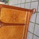 Art Nouveau period bed in mahogany and elm burl from the 1900s