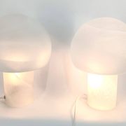 Paire de lampes de table champignons par Peil & Putzler, années 1970