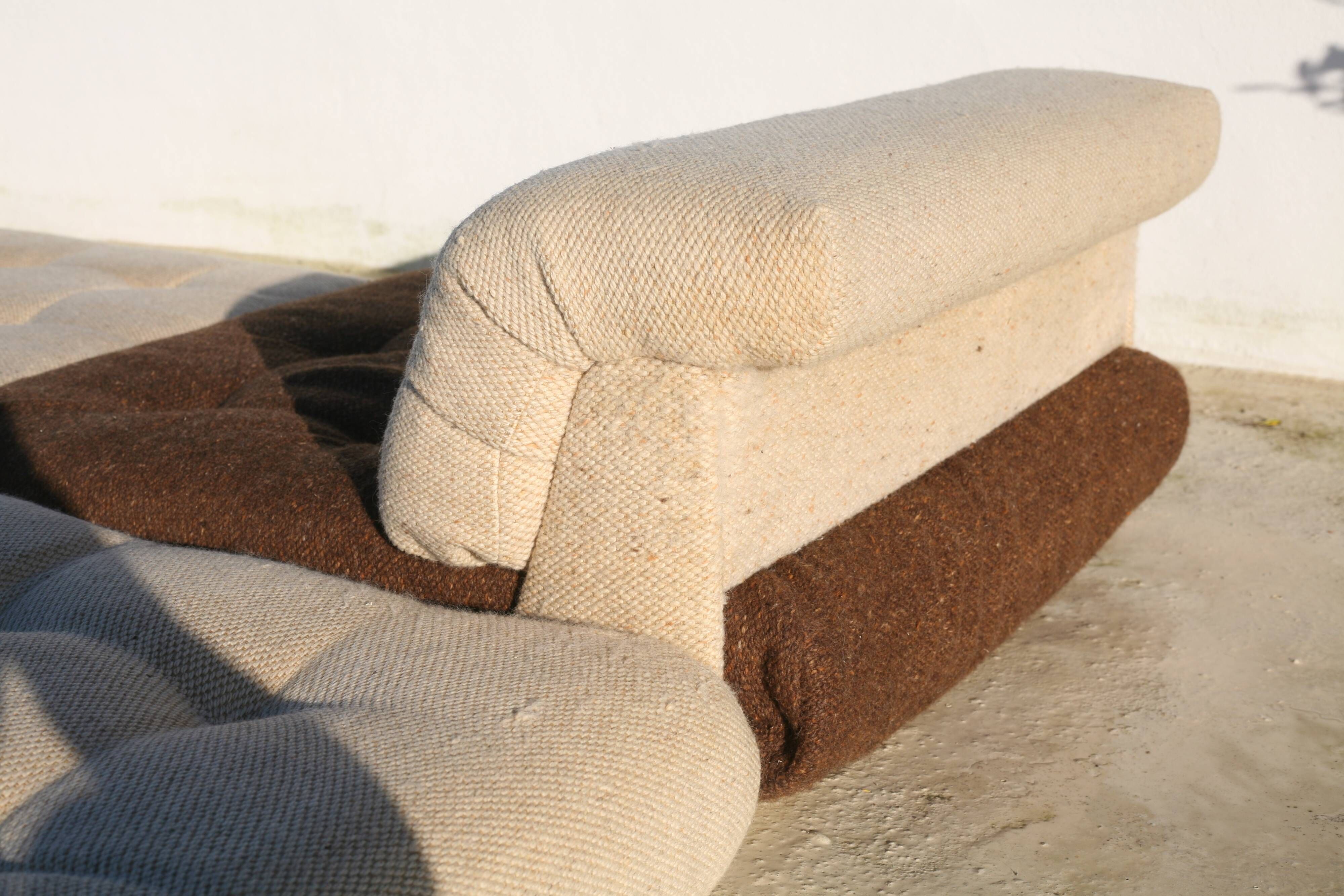 Modular sofa Mah Jong, Hans Hopfer, France, 1971. Roche Bobois Edition.
