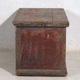 Ancien coffre en bois massif doré daté de 1846 #86