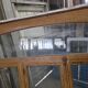 4 old solid oak windows from the early 20th century