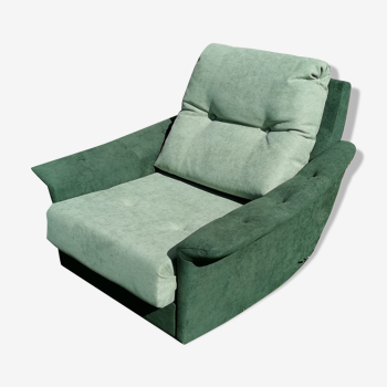 Large green armchair relax