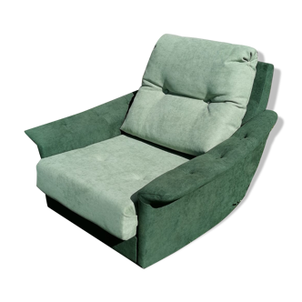 Large green armchair relax