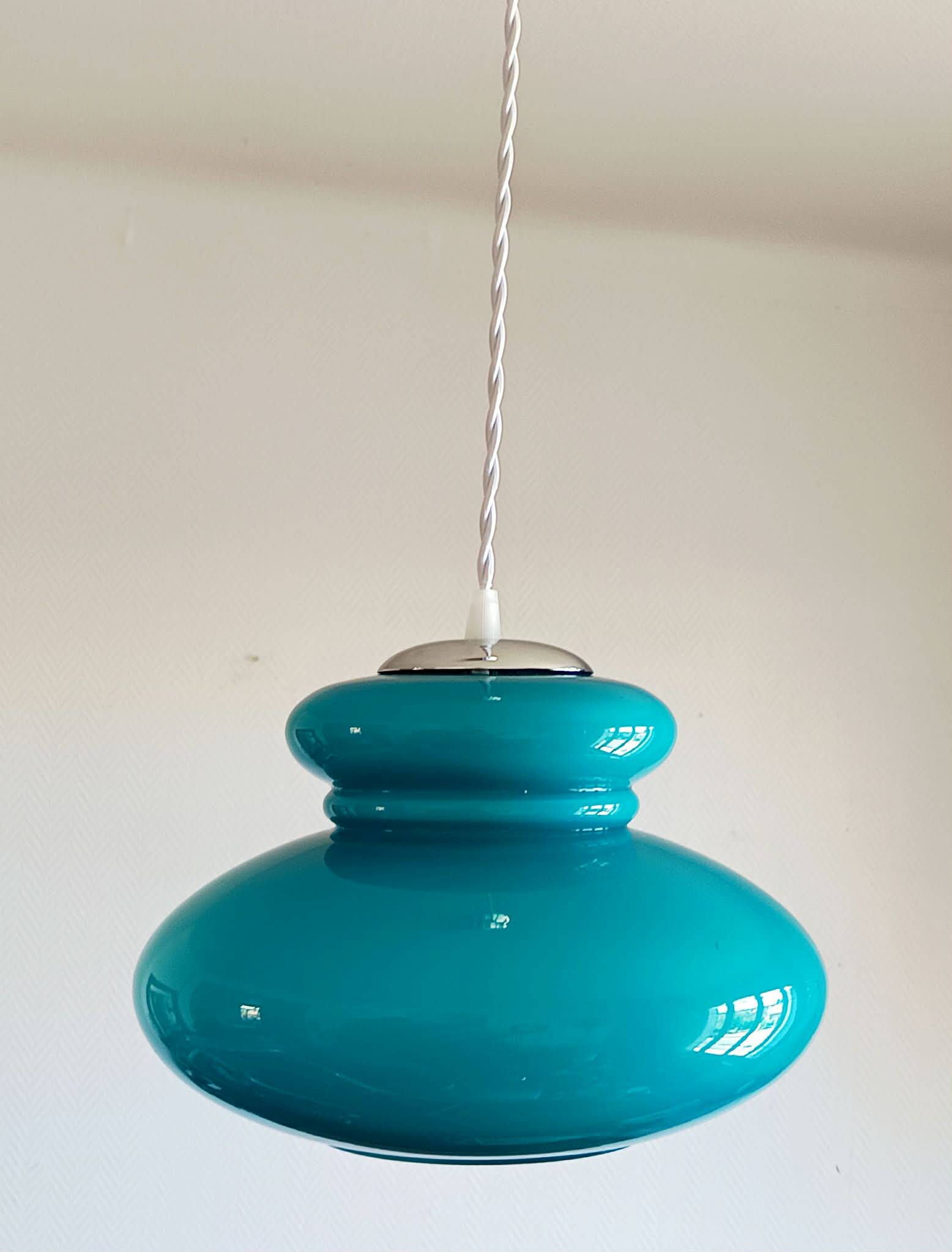 Suspension UFO space age blue 1970