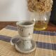 Pyrite stone candlestick by Gustave Tiffoche