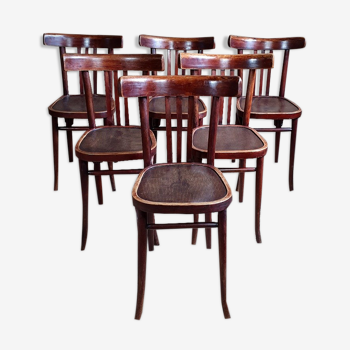 6 chaises bistrot années 30