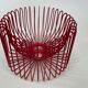 Ehlén Johansson for Ikea - metal red 'Trådig' fruit bowl basket