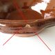 Large sleet or glazed terracotta jatte cassole Plat cassoulet 30 cm