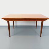 Vintage Scandinavian style dining table from the 50s and 60s in teak with extensions