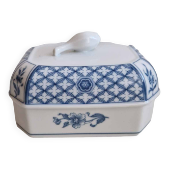 Butter dish Heinrich germany Villeroy and Boch model China blue