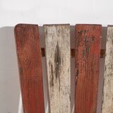 Antique red garden chairs (c.1920). Set of 4 pieces #31