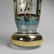 Glass vase with gold decorations, Belgium, 1930s
