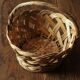 Twisted wicker basket