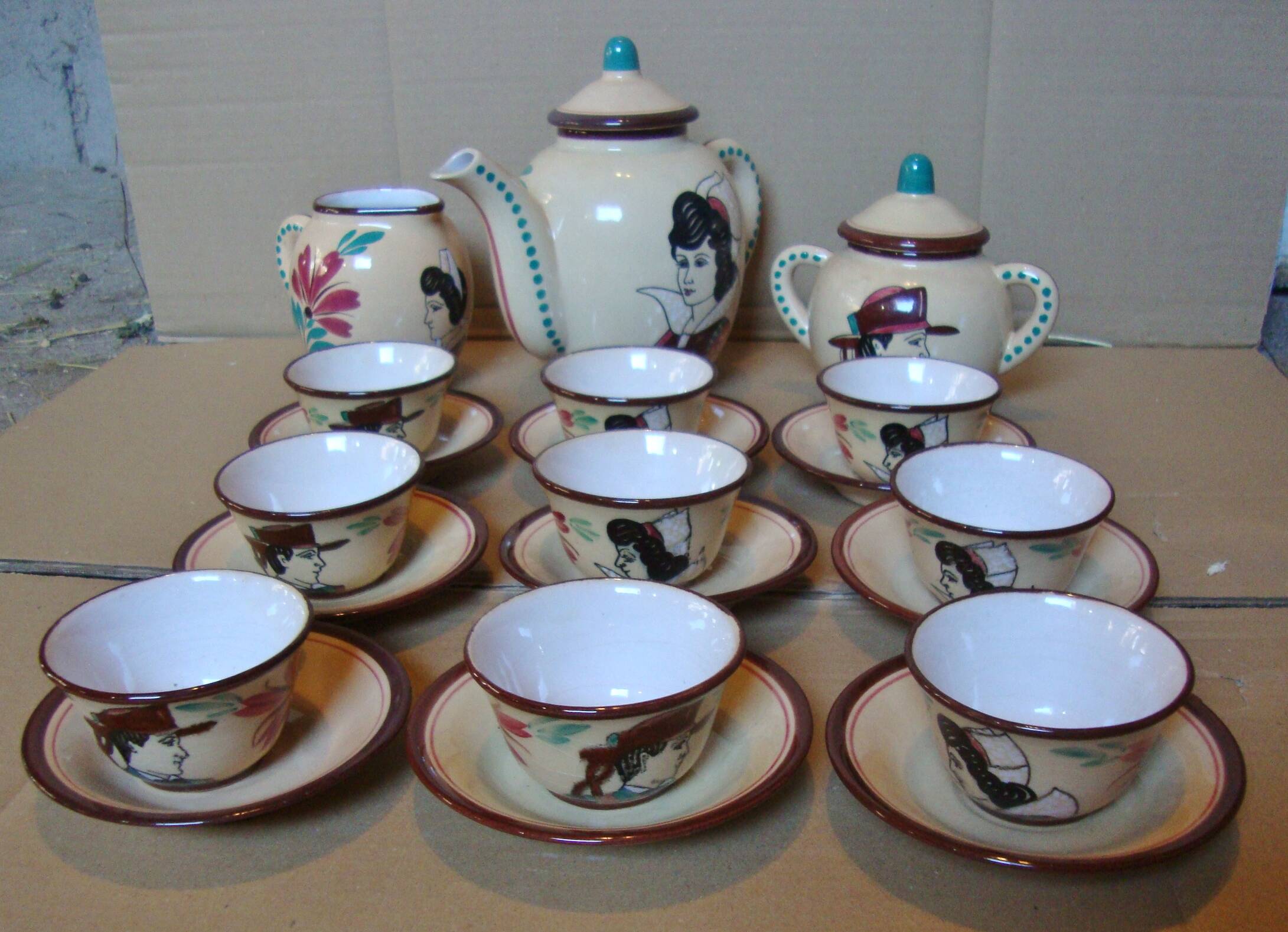 Old coffee service keraluc quimper