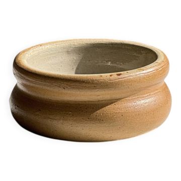 Large stoneware salt cellar made in France D8.5