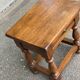 Tabouret table de chevet espagnole en chêne massif années 50
