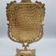 Tilting dressing table mirror, Napoleon III style, brass, mid-19th century.