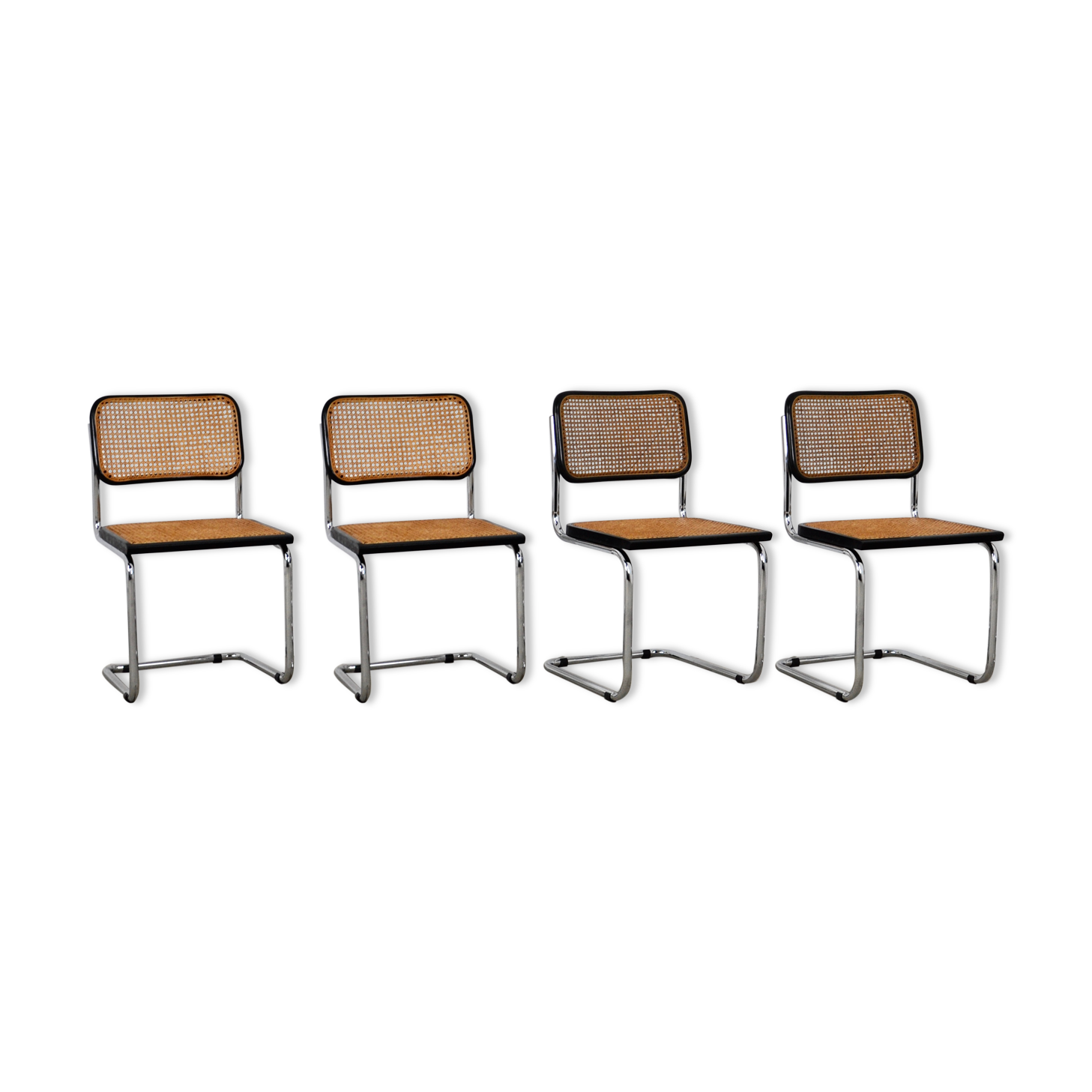 Series of 4 chairs B32 by Marcel Breuer