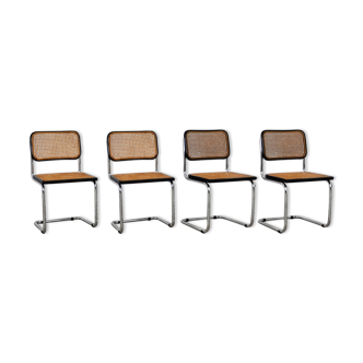 Series of 4 chairs B32 by Marcel Breuer