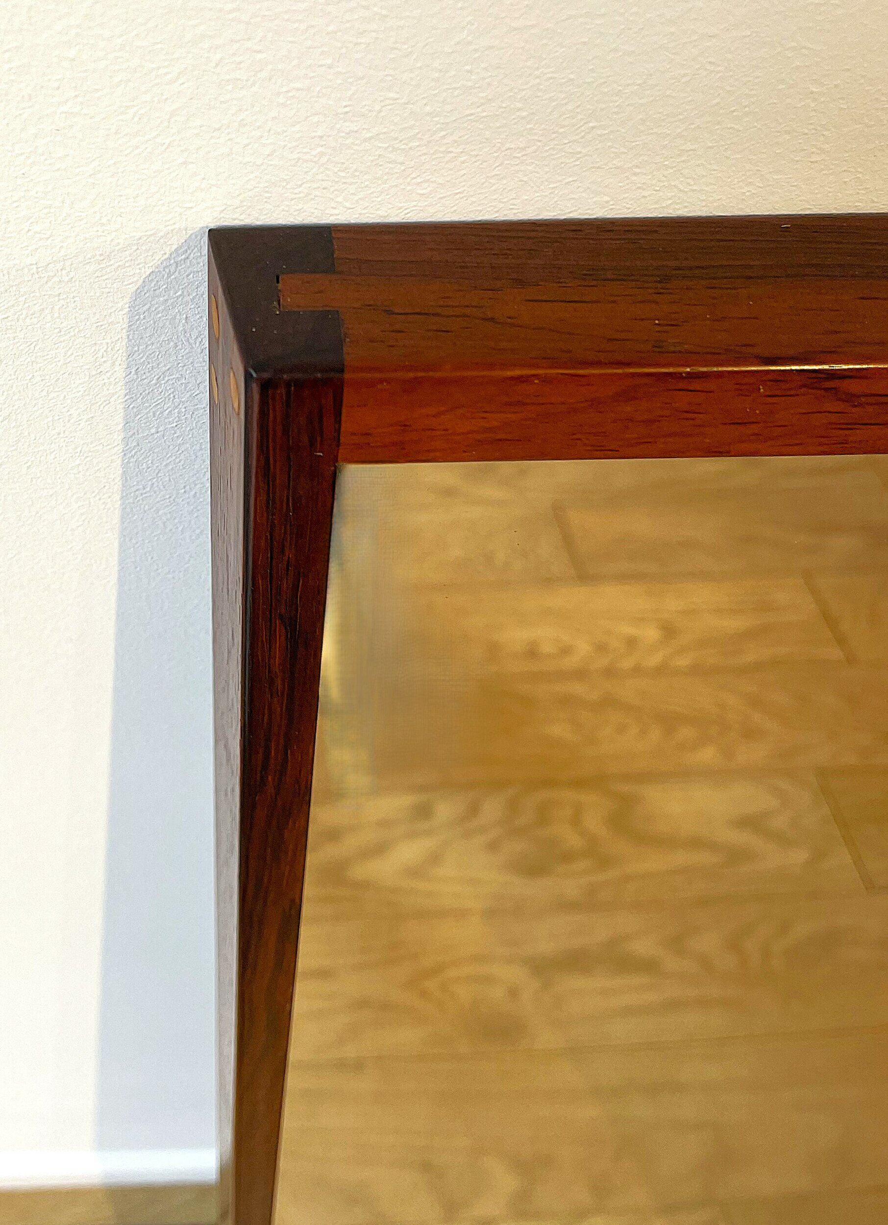 Rosewood mirror model 145 by Kai Kristiansen