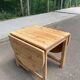 Extendable dining table with leaves renovated by Karin Mobring for Ikea 1970
