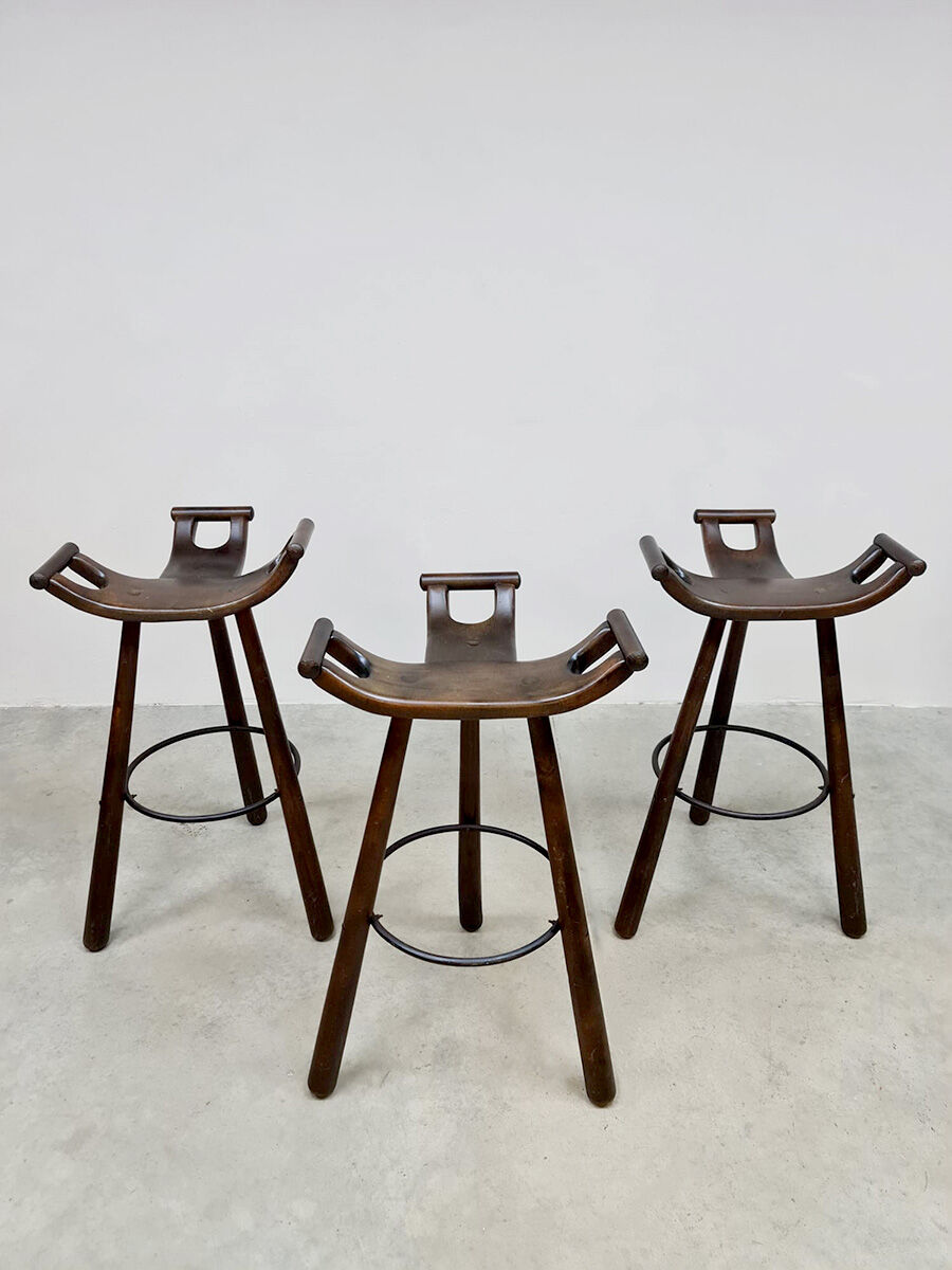 Vintage Spanish barstools 'Brutalism'